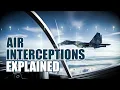 What happens during an air interception