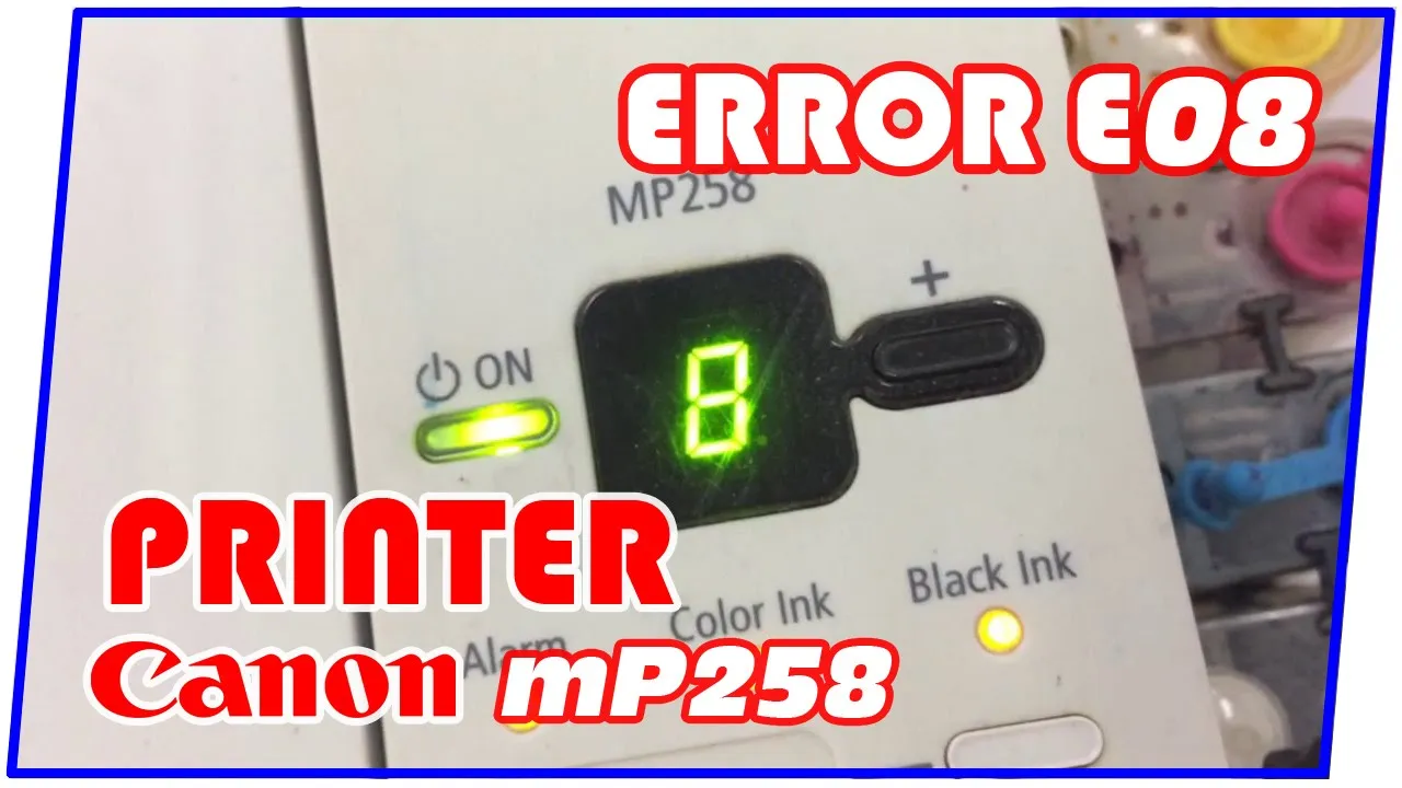 Perbaiki Printer tidak bisa Print Error E03 Canon MP287. 
