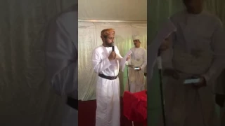 الشاعر مسلم سالم النوبي الكثيري في عرس احفاد المرحوم عبدالله بن سعيد الرواس 