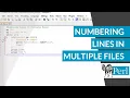 Numbering Lines or Adding Line No in Multiple Files with Perl Numbering Lines in Multiple Files
