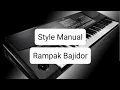STYLE MANUAL KEYBOARD KORG PA 600, RAMPAK BAJIDOR TRIAZ