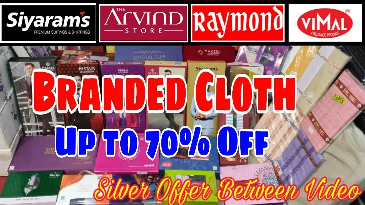 पेंट शर्ट जोड़ा रु55 मे ! 70% Off Branded Raymond,Vimal,Siyaram Pant-Shirt Linen Unstitched Cloths