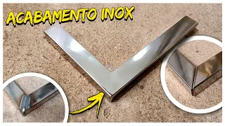 Agora Até Aprendiz Consegue Fazer Acabamento bom em Aço Inox! Tenha o Mesmo Resultado Fazendo Assim!