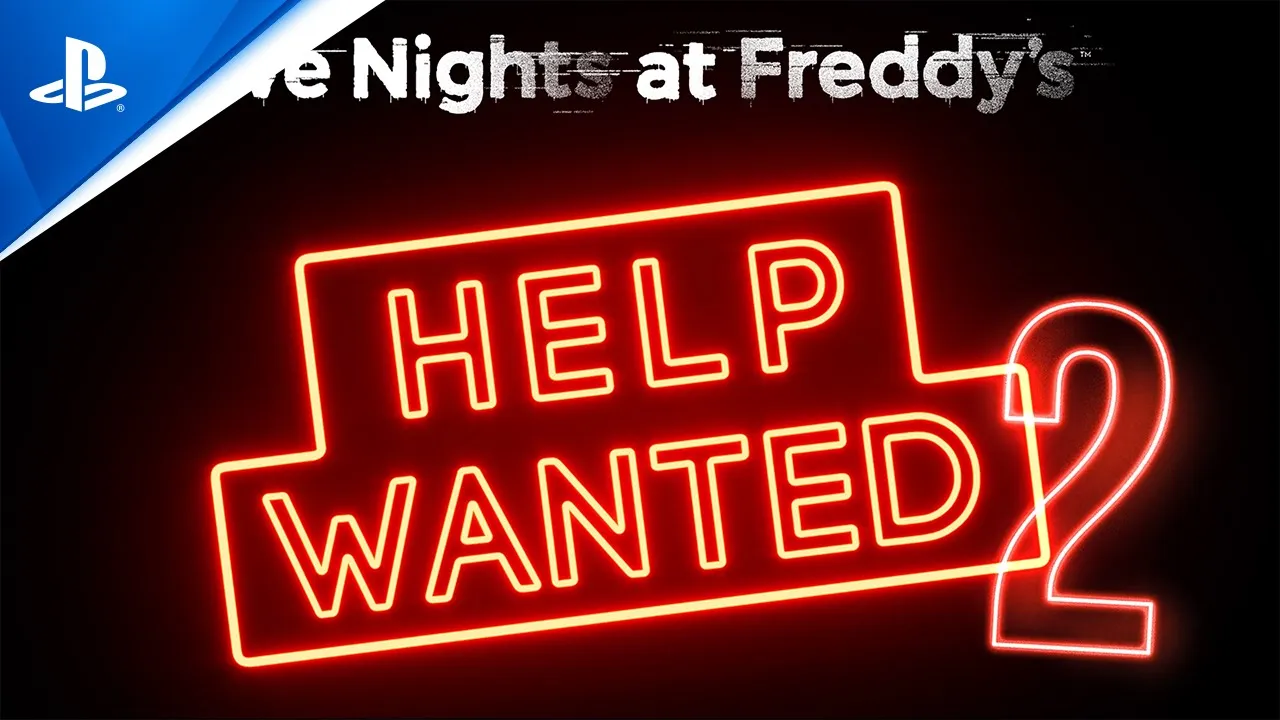 「Help Wanted 2」と書かれたネオンサイン。画像を選択して動画を再生。