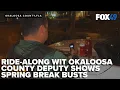 Ride along with Okaloosa deputy shows spring break busts for underage drinking