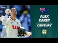 Lagu Hometown hero Carey seals third Test century