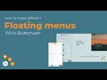 Different floating menu styles with Buttonizer