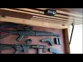 USA HANDCRAFTED FLAG CONCEALED GUN CABINET by European Wood Artist Peter Erdei