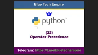 Operator Precedence in Python
