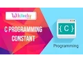 C Constants Constant C Basic C Constant C C Program C Tutorial Wikitechy com