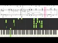【Piano】Gelande ga Tokeru Hodo Koi Shitaiゲレンデがとけるほど恋したい（広瀬香美Hirose Kohmi）