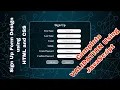 SIGN UP FORM DESIGN AND COMPLETE VALIDATION USING JAVASCRIPT HTML CSS