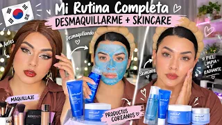 ASÍ CUIDO MI PIEL DESPUÉS DEL MAQUILLAJE 💄 | Mi Rutina con PRODUCTOS COREANOS 🧖🏻‍♀️🇰🇷