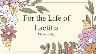 Download For the Life of Laetitia (Chapters 1-5) CSEC English B MP3