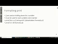 008 - Print Function Part 1