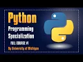 Python Programming Specialization For Beginners Python Full Course Course of 5