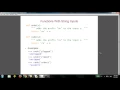 CS 111 lists a first look at functions