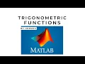Trigonometric Functions in MATLAB