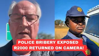 officer returns r2000 bribe after being caught andre snyman exposes police corruption