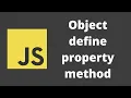 37 Javascript Object defineProperty and its usage while creating property in objects