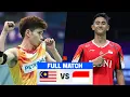 Lagu LEONG JUN HAO (MAS) vs FARHAN ALWI (INA) |  BADMINTON