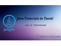 Java Tutorial in Tamil 18 else if