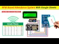 How to make RFID Based Attendance System with Google Sheets using ESP8266 Best IOT Project