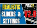 FIFA 23 Gameplay Sliders for More Gameplay Settings Sliders