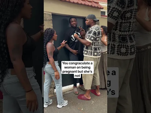 You congratulate a woman on being pregnant… but she’s not 💀😭 #Toniolife
