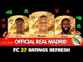 FIFA 27 REAL MADRID PLAYER RATINGS IN FC 27 ft Mbappe Bellingham Guler