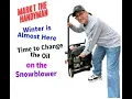 Change Oil on Toro 721 R Snow Blower