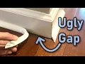 Easy Peel and Stick Trim To Close Gaps at New Flooring