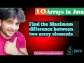10 Find the maximum difference between two array elements by vivek pandey vivekpandey rajan