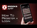 The Brooks App - How to Register Login