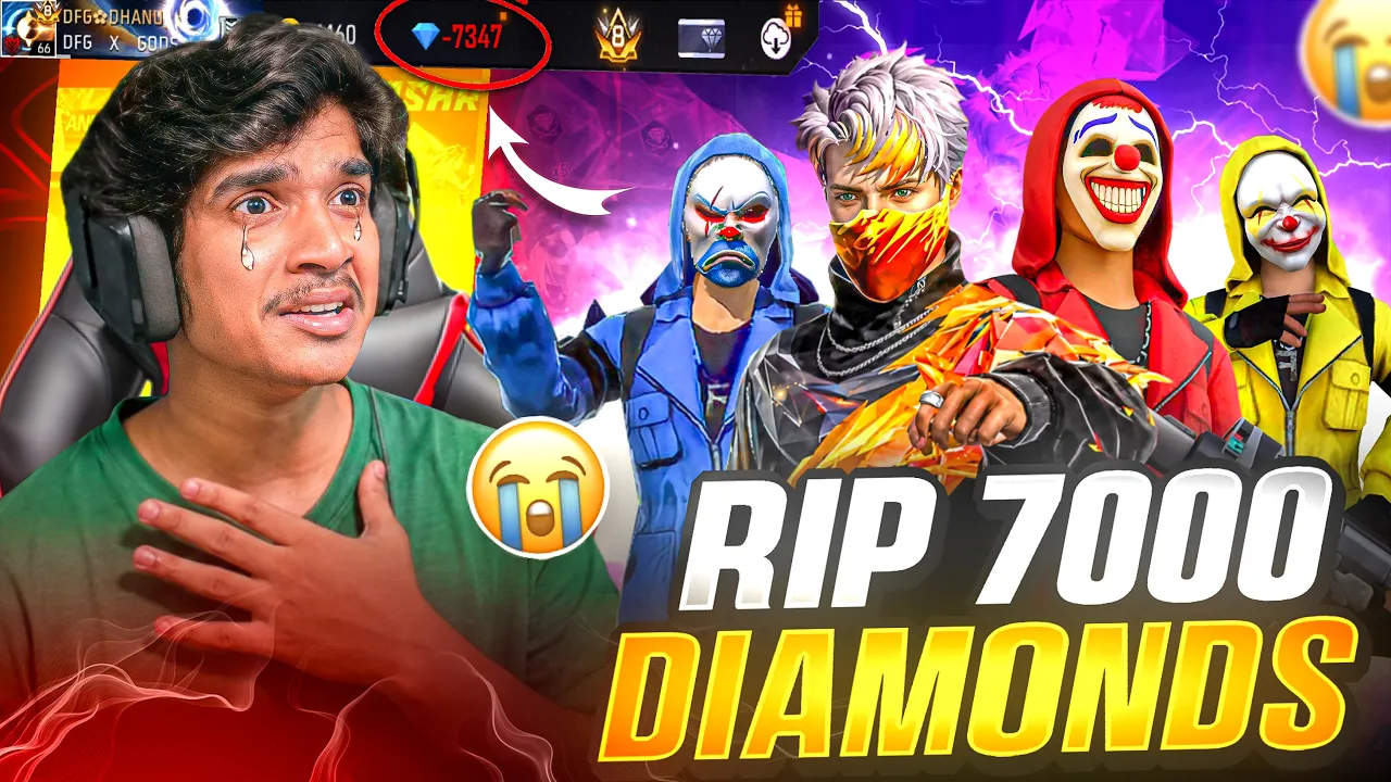 🚨 SPINNING ALL CRIMINAL 😱 RIP 7000 DIAMONDS 💎 | FREE FIRE TELUGU #dfg #freefire