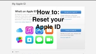 How to Reset your Apple ID Password