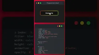 Gradient Glowing Hover Button Using HTML and CSS
