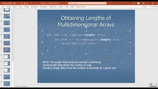Java Lecture 7 - Multidimensional Arrays