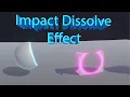 Unity Shader Graph - Disintegrate form Impact location effect Tutorial