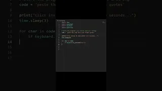 Autotyping Code Hack in Python