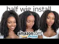 Back to Half Wigs With or Without Leave Out Super fast Curly half wig install Nadula Hair Amazon