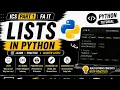 Lists in Python Indexing Printing Accessing Changing Lists ICS Part 1 FA IT