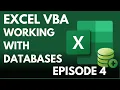 VBA Database Class Tutorial Fetch Insert and Update Data Episode 4