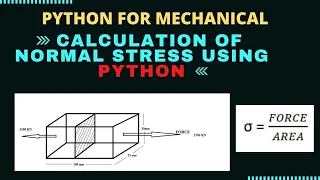 Calculation of Normal stress using Python