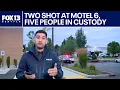 5 suspects in custody after 2 people shot at Fife WA motel