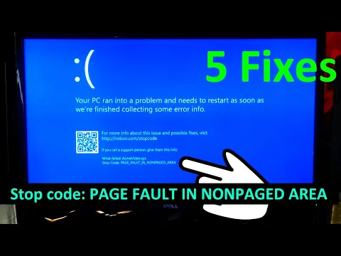 Download MP3 How to Fix Stop code Page Fault in Nonpaged Area Windows 10, 11