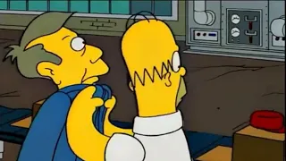 the simpsons bart at the box factory