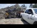 Loading up at sanders bros charleston sc dump trailer rental You fill we spill