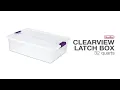 Sterilite 32 Quart Clearview Latch Box