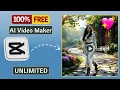 CapCut AI Video Maker 100% FREE | Make Instant AI Video FREE